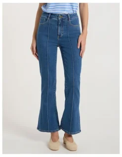 Marcs Dallas Bootleg Crop Jean Blue in Harbour Blue
