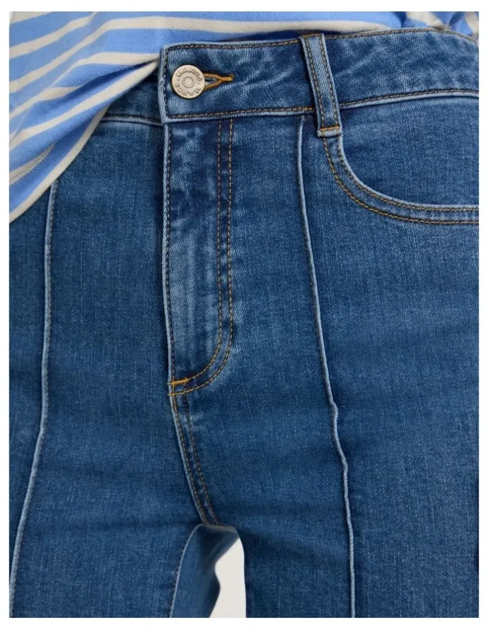 Marcs Dallas Bootleg Crop Jean Blue in Harbour Blue