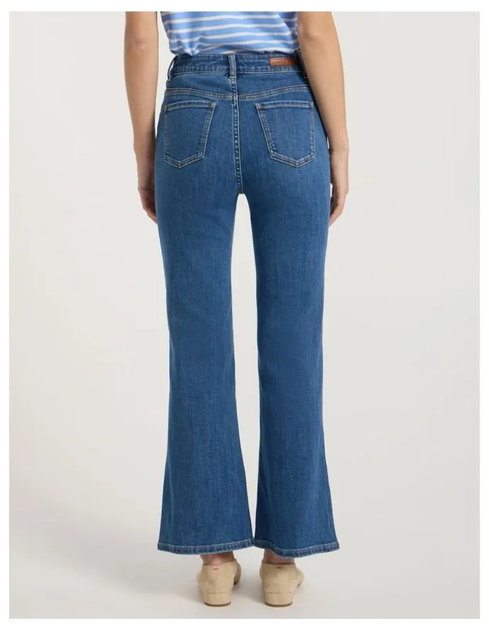 Marcs Dallas Bootleg Crop Jean Blue in Harbour Blue