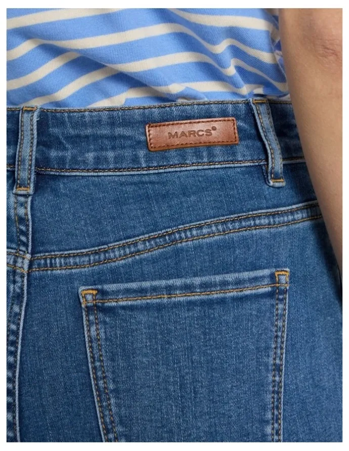 Marcs Dallas Bootleg Crop Jean Blue in Harbour Blue