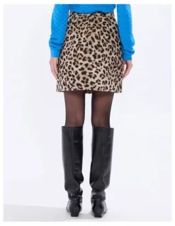 Marcs Damon Jacquard Skirt in Brown Multi