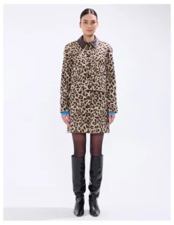 Marcs Damon Jacquard Skirt in Brown Multi