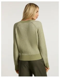 Marcs Danon Contrast Knit in Ivory/Khaki