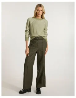 Marcs Danon Contrast Knit in Ivory/Khaki