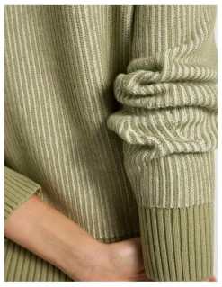 Marcs Danon Contrast Knit in Ivory/Khaki