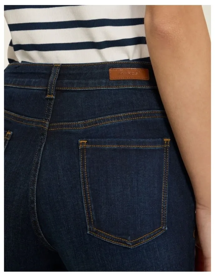 Marcs Girlfriend Straight Leg Jean in Deep Sea Blue