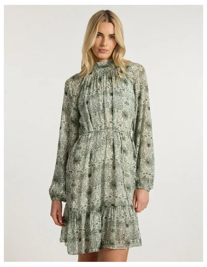 Marcs Holiday in The Sun Dress in Khaki Multi