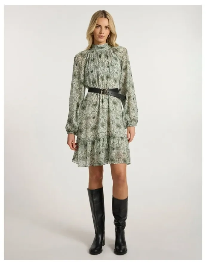 Marcs Holiday in The Sun Dress in Khaki Multi