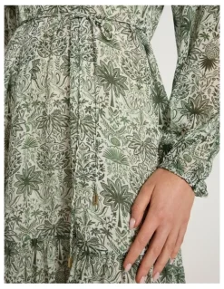Marcs Holiday in The Sun Dress in Khaki Multi