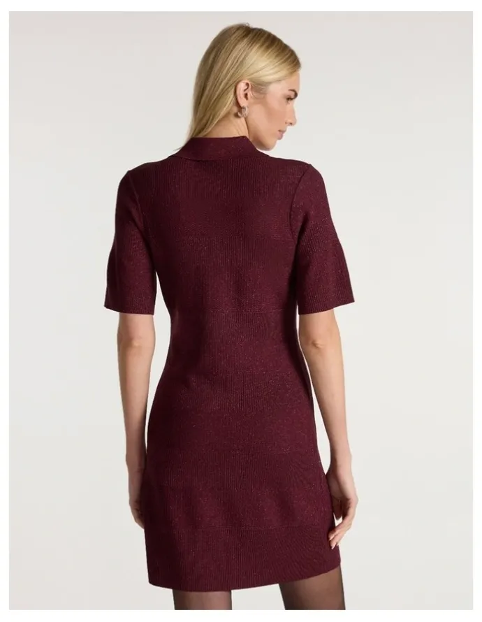 Marcs New York Minute Knit Dress in Ruby Port