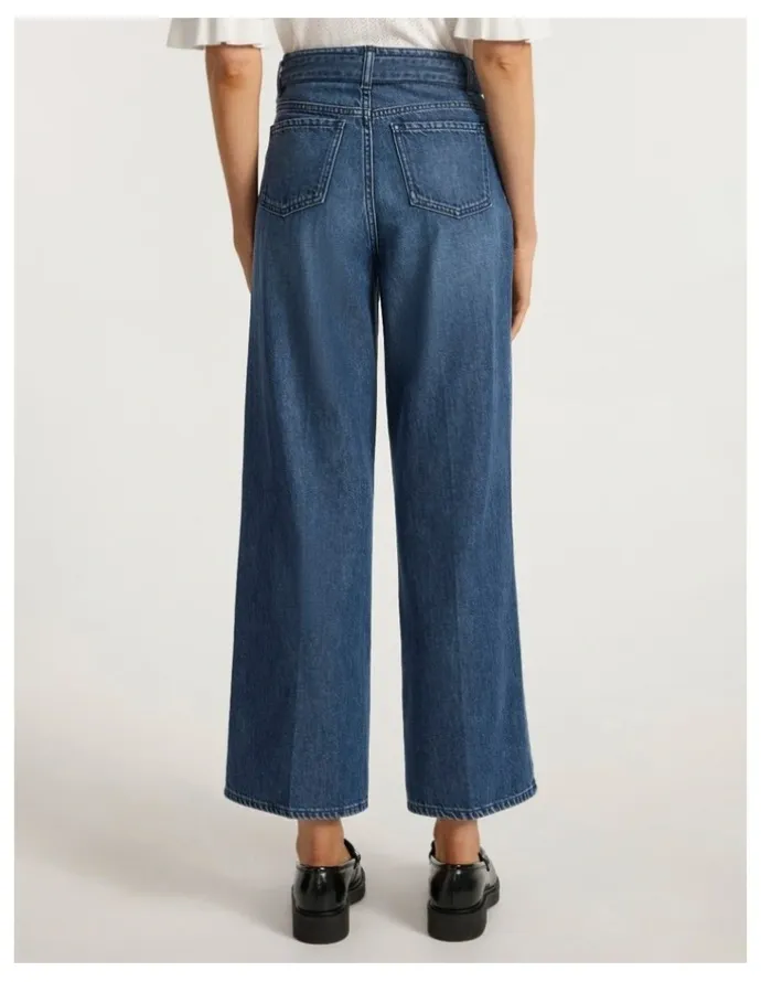 Marcs Paolo Wide Leg Jean in Mid Wash