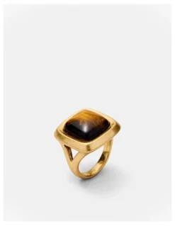 Mimco Abundance Stone Ring in Caramel