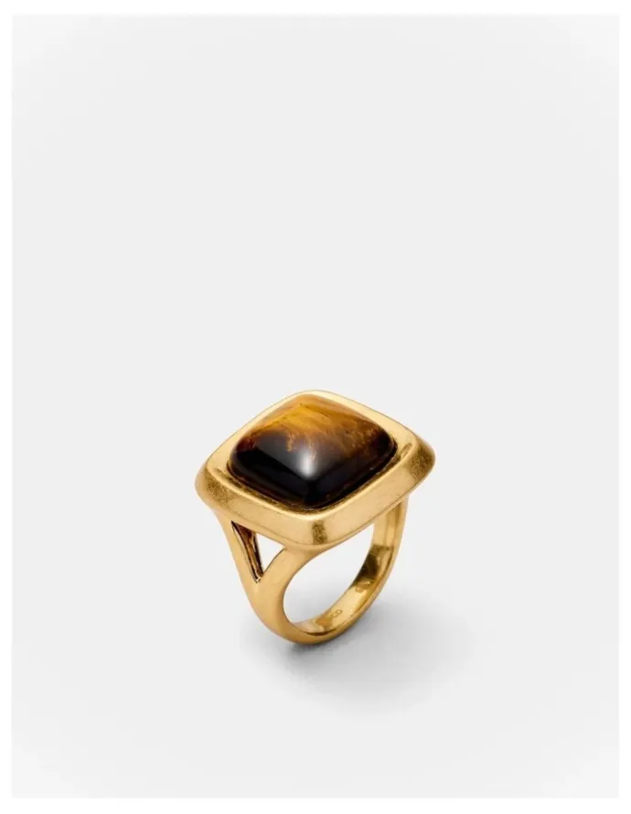 Mimco Abundance Stone Ring in Caramel