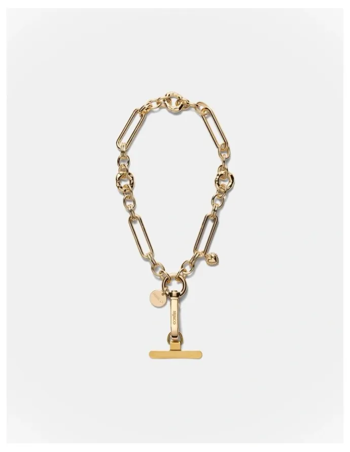 Mimco Accumulus Phone Wrist Strap in Gold