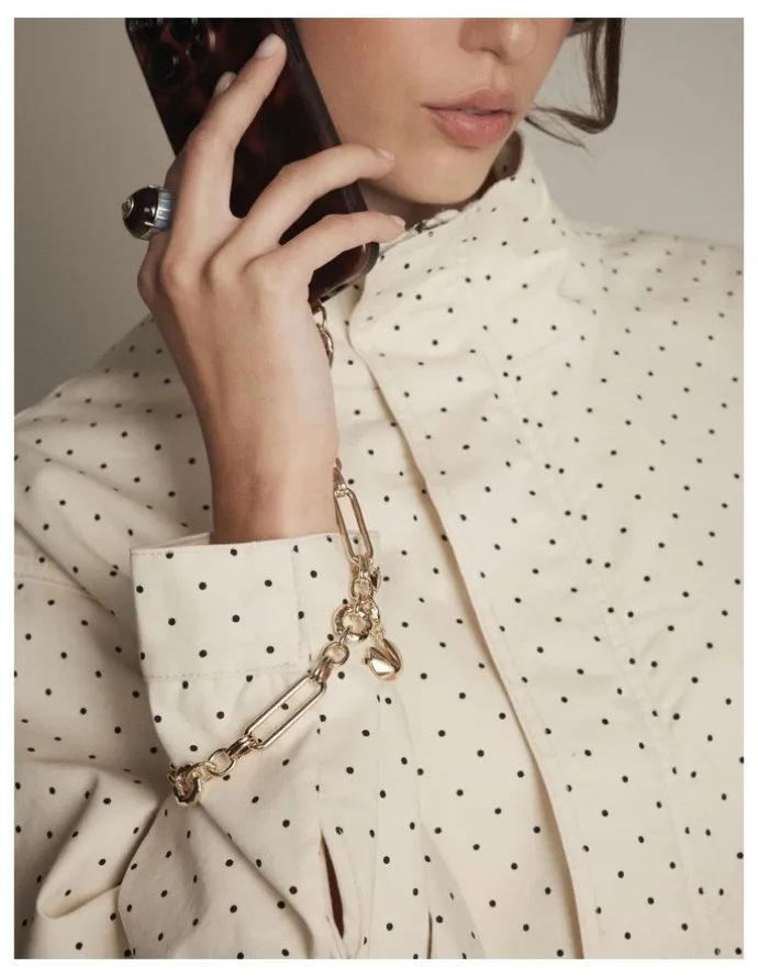 Mimco Accumulus Phone Wrist Strap in Gold