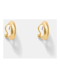 Mimco Adore Heart Hoop Earrings in Gold