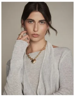 Mimco Adore Heart Necklace in Gold