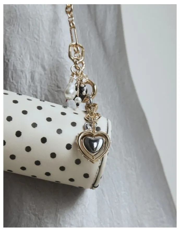 Mimco Adore Keyring in Gold Silver