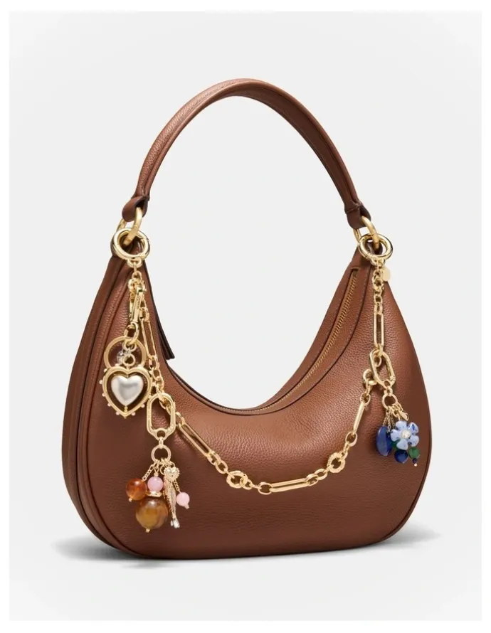 Mimco Adore Keyring in Gold Silver