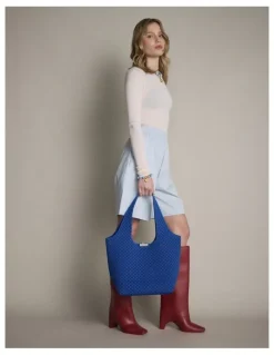 Mimco Amelie Basket Tote Bag in Cobalt
