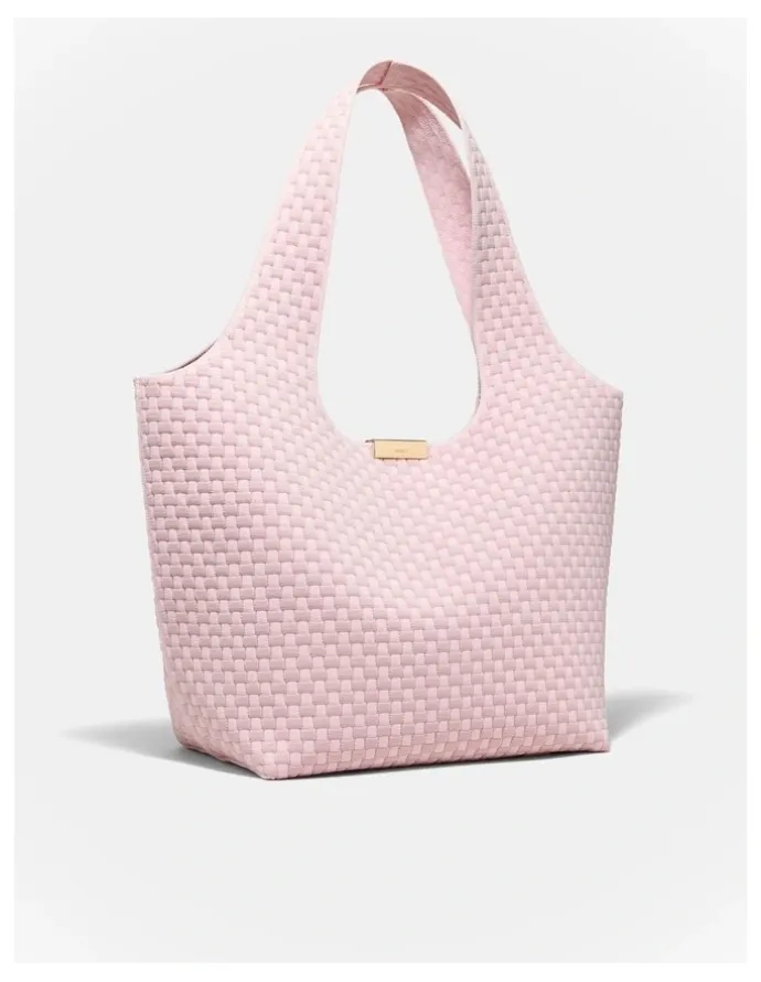 Mimco Amelie Basket Tote Bag in Pink Salt