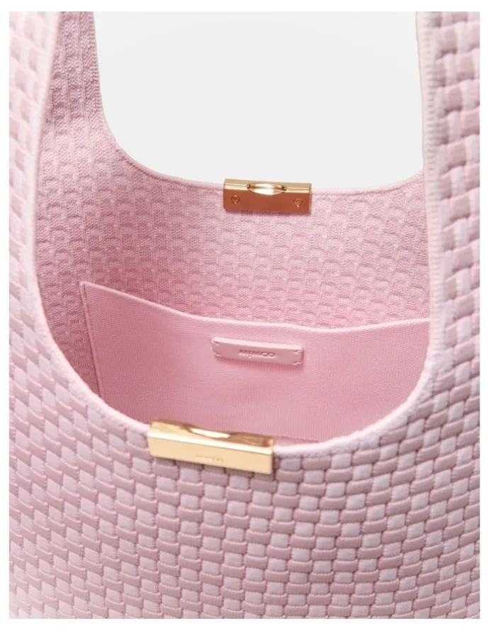 Mimco Amelie Basket Tote Bag in Pink Salt