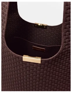 Mimco Amelie Basket Tote Bag in Chocolate