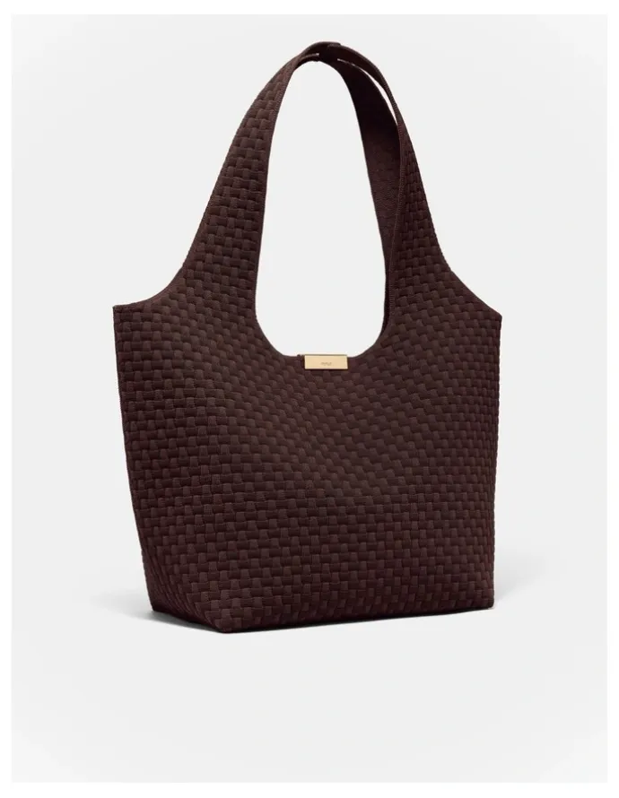 Mimco Amelie Basket Tote Bag in Chocolate