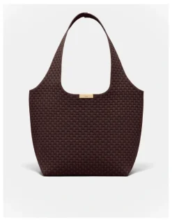 Mimco Amelie Basket Tote Bag in Chocolate