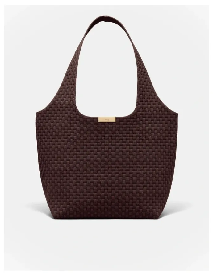 Mimco Amelie Basket Tote Bag in Chocolate
