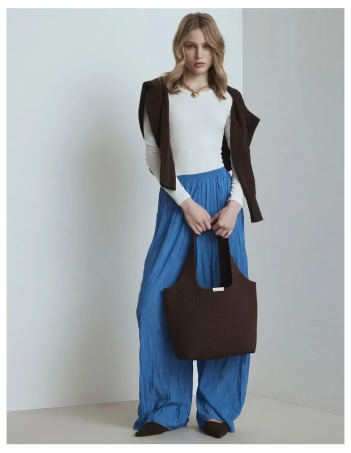 Mimco Amelie Basket Tote Bag in Chocolate