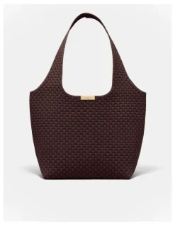 Mimco Amelie Basket Tote Bag in Chocolate