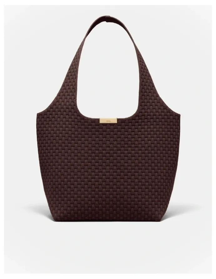 Mimco Amelie Basket Tote Bag in Chocolate