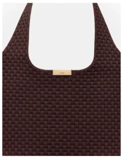Mimco Amelie Basket Tote Bag in Chocolate