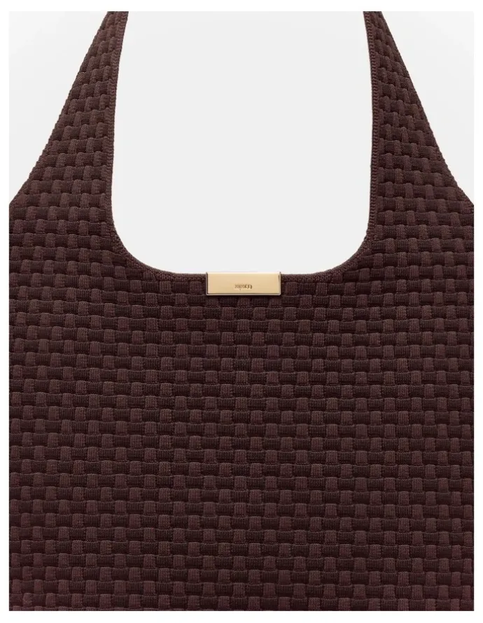 Mimco Amelie Basket Tote Bag in Chocolate