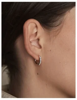 Mimco Amulet Charm Hoop Earrings in Rose Gold