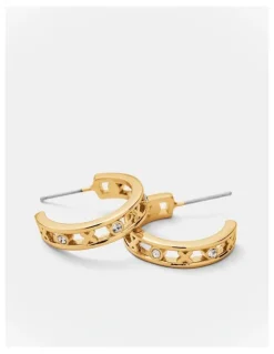 Mimco Amulet Hoop Earring in Gold
