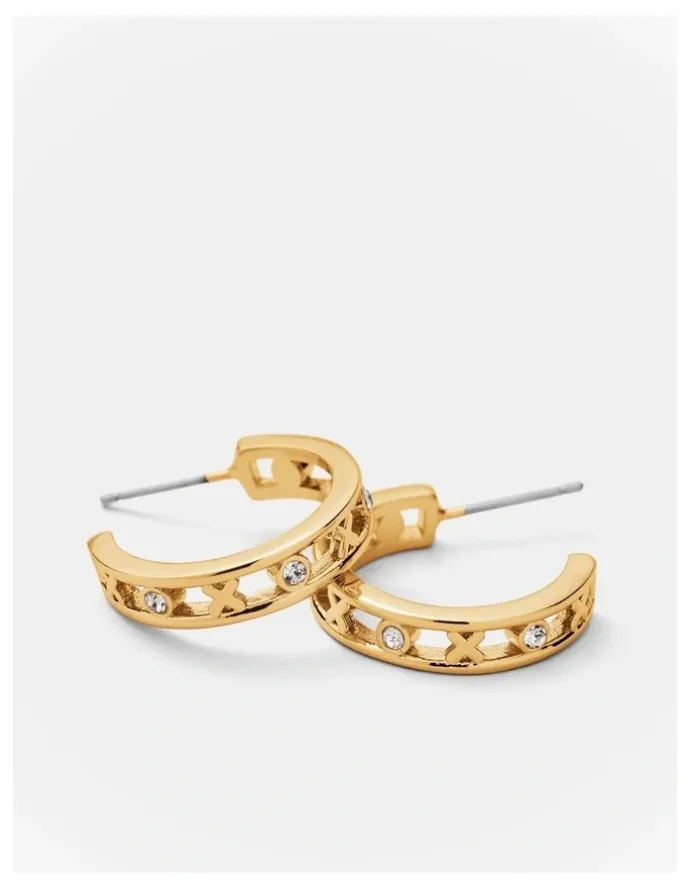 Mimco Amulet Hoop Earring in Gold