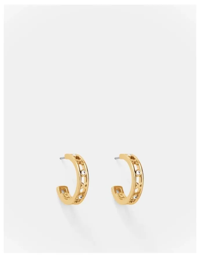 Mimco Amulet Hoop Earring in Gold