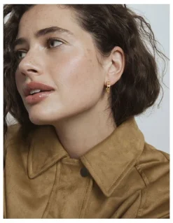 Mimco Amulet Hoop Earring in Gold