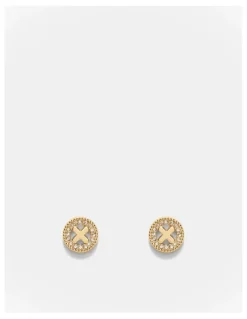 Mimco Amulet Stud Earrings in Gold