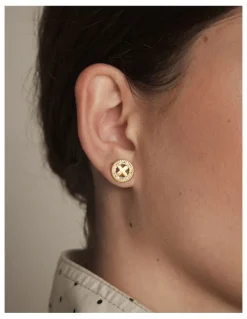 Mimco Amulet Stud Earrings in Gold