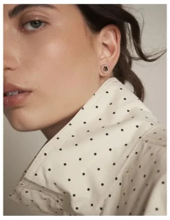 Mimco Amulet Stud Earrings in Rose Gold