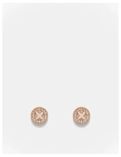Mimco Amulet Stud Earrings in Rose Gold