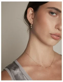 Mimco Asteria Charm Hoop Earrings in Gold