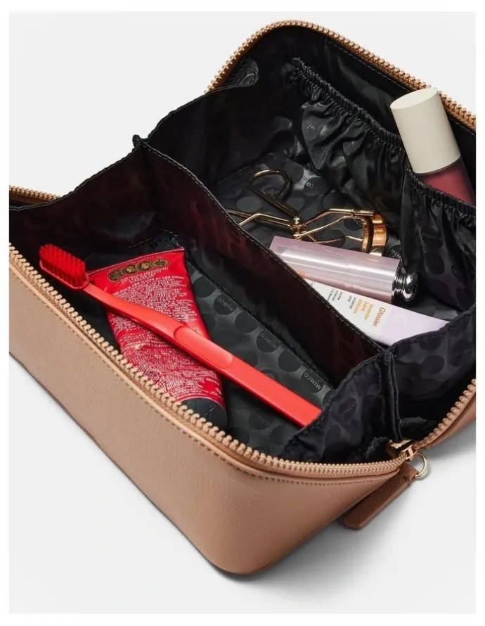 Mimco Atomic Medium Cosmetic Case in Foundation