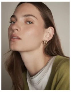 Mimco Aurelune Hoop Earrings in Gold