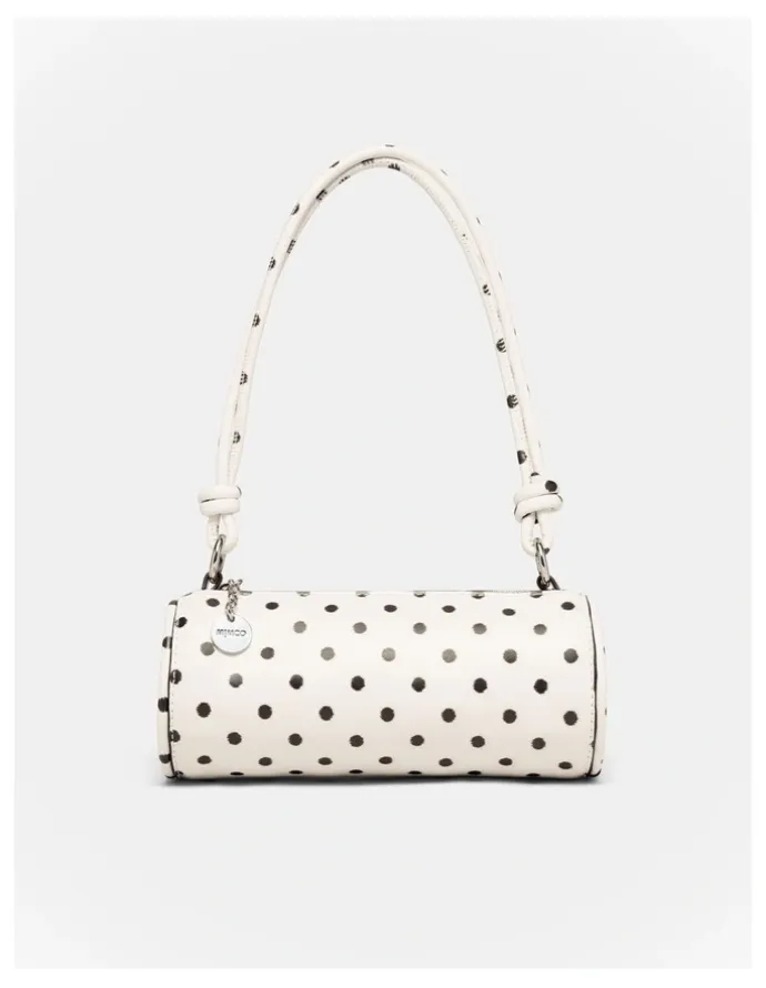 Mimco Barrel Mini Shoulder Bag in Dot Print