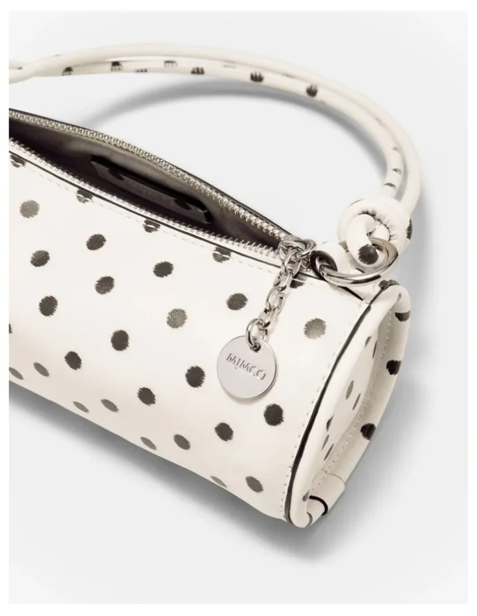 Mimco Barrel Mini Shoulder Bag in Dot Print