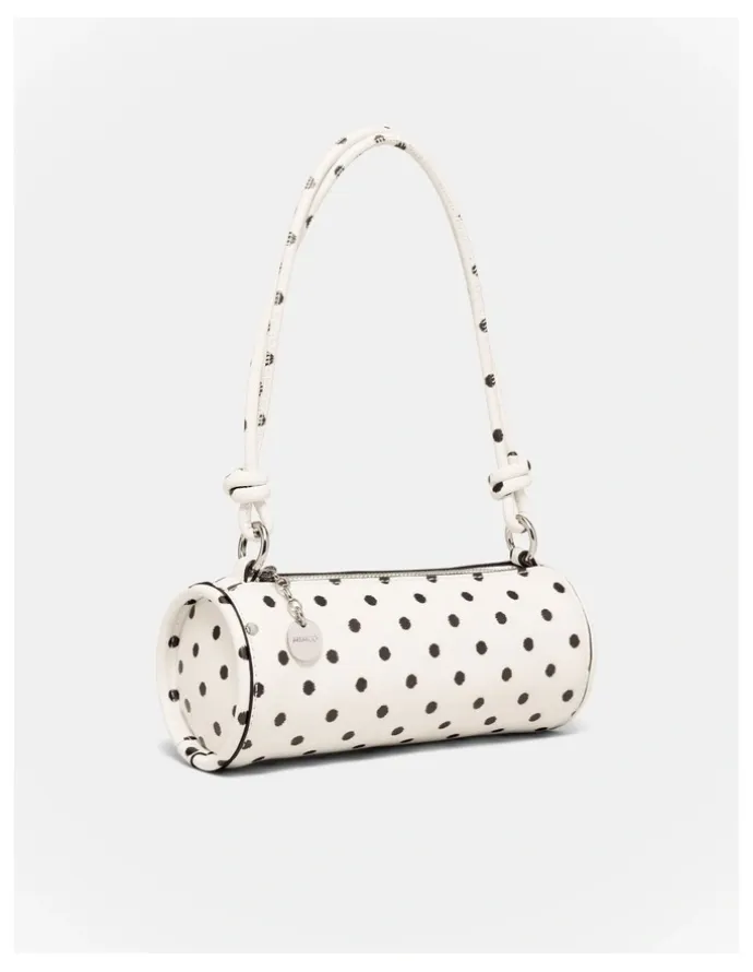 Mimco Barrel Mini Shoulder Bag in Dot Print